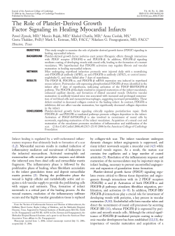 The Role of Platelet-Derived Growth Factor Signaling in Healing