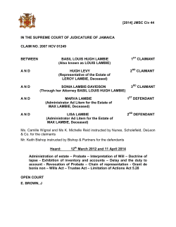 Lambie, Basil Louis Hugh (Also known as Louis Lambie and Levy