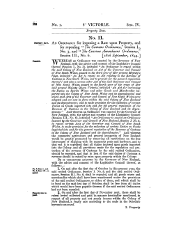 8 Victoriae 1844 No 2 Property Rate