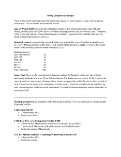 Reserving Computers on Campus