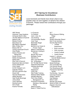 2017 Spring for Excellence Business Contributors