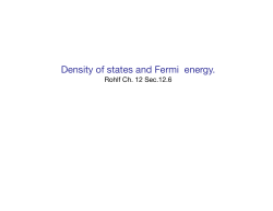 Density of states and Fermi energy.