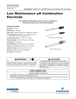 Low Maintenance pH Combination Electrode