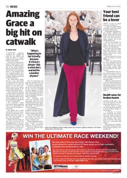 Amazing Grace a big hit on catwalk