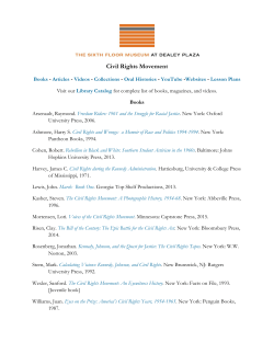 Civil Rights Movement - The Sixth Floor Museum