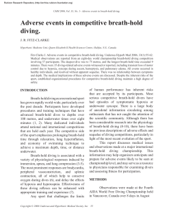 Adverse events in competitive breath