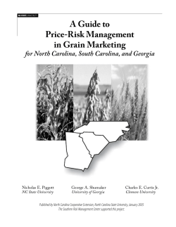 A Guide to Price-Risk Management in Grain Marketing