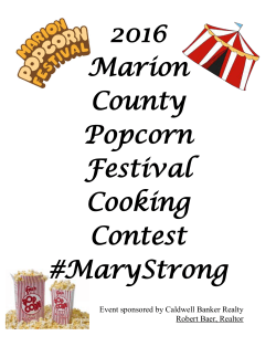 a 2016 Contest Recipe Book!