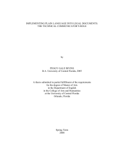implementing plain language into legal documents
