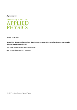 Deposition Sequence Determines Morphology of C60 and 3,4,9,10