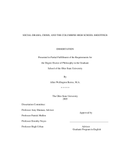 SOCIAL DRAMA, CRISIS, AND THE COLUMBINE HIGH SCHOOL