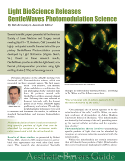 Light BioScience Releases GentleWaves Photomodulation Science