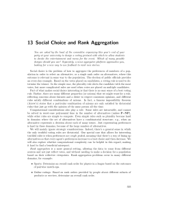 13 Social Choice and Rank Aggregation