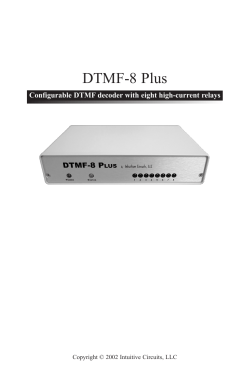 DTMF-8 Plus - Intuitive Circuits