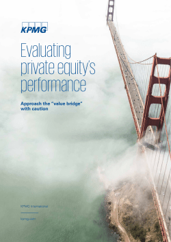 Evaluating private equity`s performance