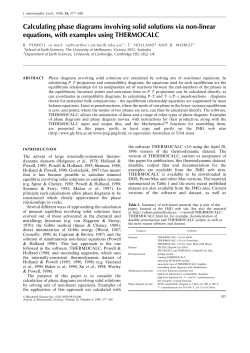 Calculating phase diagrams involving solid solutions via non