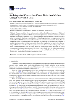 An Integrated Convective Cloud Detection Method Using FY