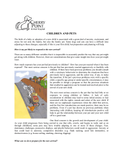 Children and pets - Cherry Point Animal Hospital