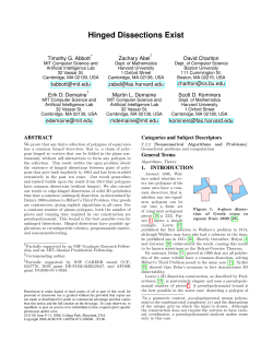 Hinged Dissections Exist