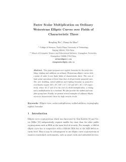 Faster Scalar Multiplication on Ordinary Weierstrass Elliptic Curves