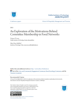An Exploration of the Motivations Behind Committee