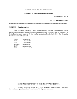 SOUTH DAKOTA BOARD OF REGENTS