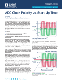 ADC Clock Polarity vs. Start-Up Time