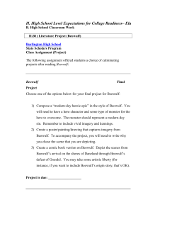 High School Classroom Work - II.B1 Literature Project