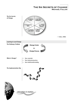 The Six Secrets of Change