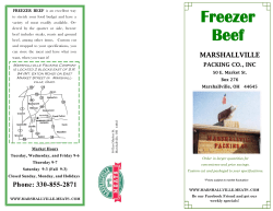 Freezer Beef - Marshallville Packing