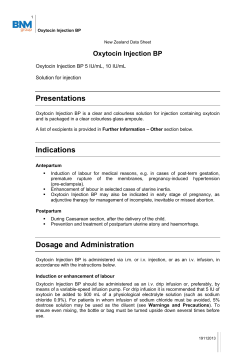 Oxytocin Injection BP