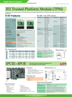 IEI Trusted Platform Module (TPM) IPCIE-4POE