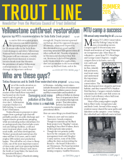 Summer 2015  - Montana Trout Unlimited