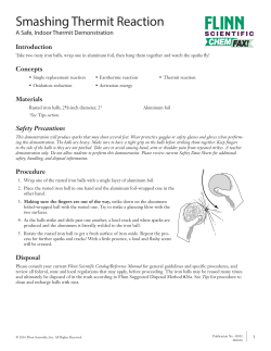 Smashing Thermit Reaction