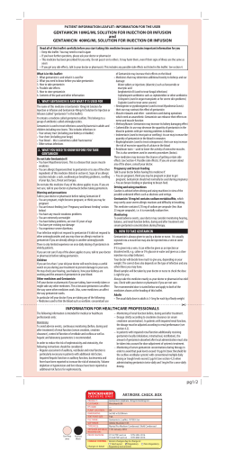 GENTAMICIN 10MG/ML SOLUTION FOR INJECTION OR INFUSION