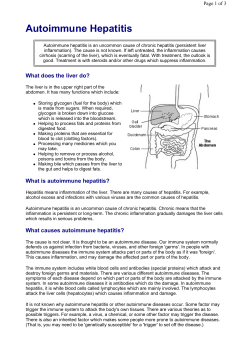 Autoimmune Hepatitis