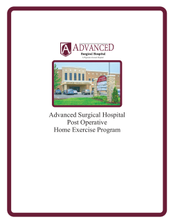 PostOp Home Exercise Program