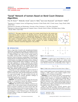 Social Network of Isomers Based on Bond Count