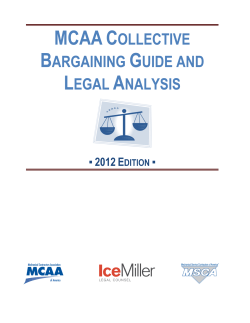 MCAA Collective Bargaining Guide and Legal Analysis