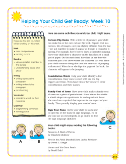Helping Your Child Get Ready: Week 10