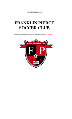 FRANKLIN PIERCE SOCCER CLUB