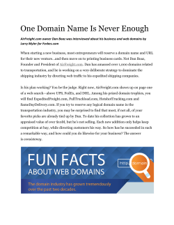 One Domain Name Is Never Enough