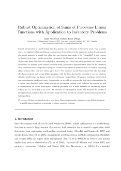 Robust Optimization of Sums of Piecewise Linear Functions with