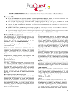 ProQuest - Sam Houston State University