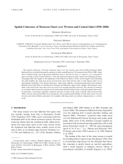Spatial Coherence of Monsoon Onset over Western and Central Sahel