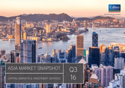 asia market snapshot - Colliers International