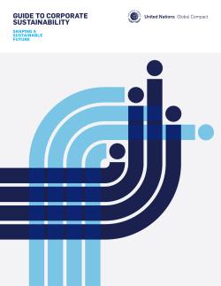 GUIDE TO CORPORATE SUSTAINABILITY