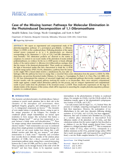 Case of the Missing Isomer: Pathways for