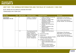 unit y207: the german reformation