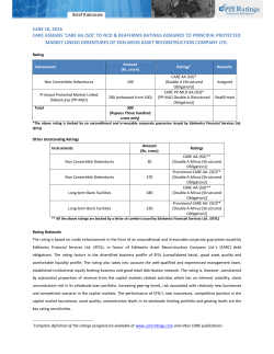 Brief Rationale JUNE 10, 2016 CARE ASSIGNS